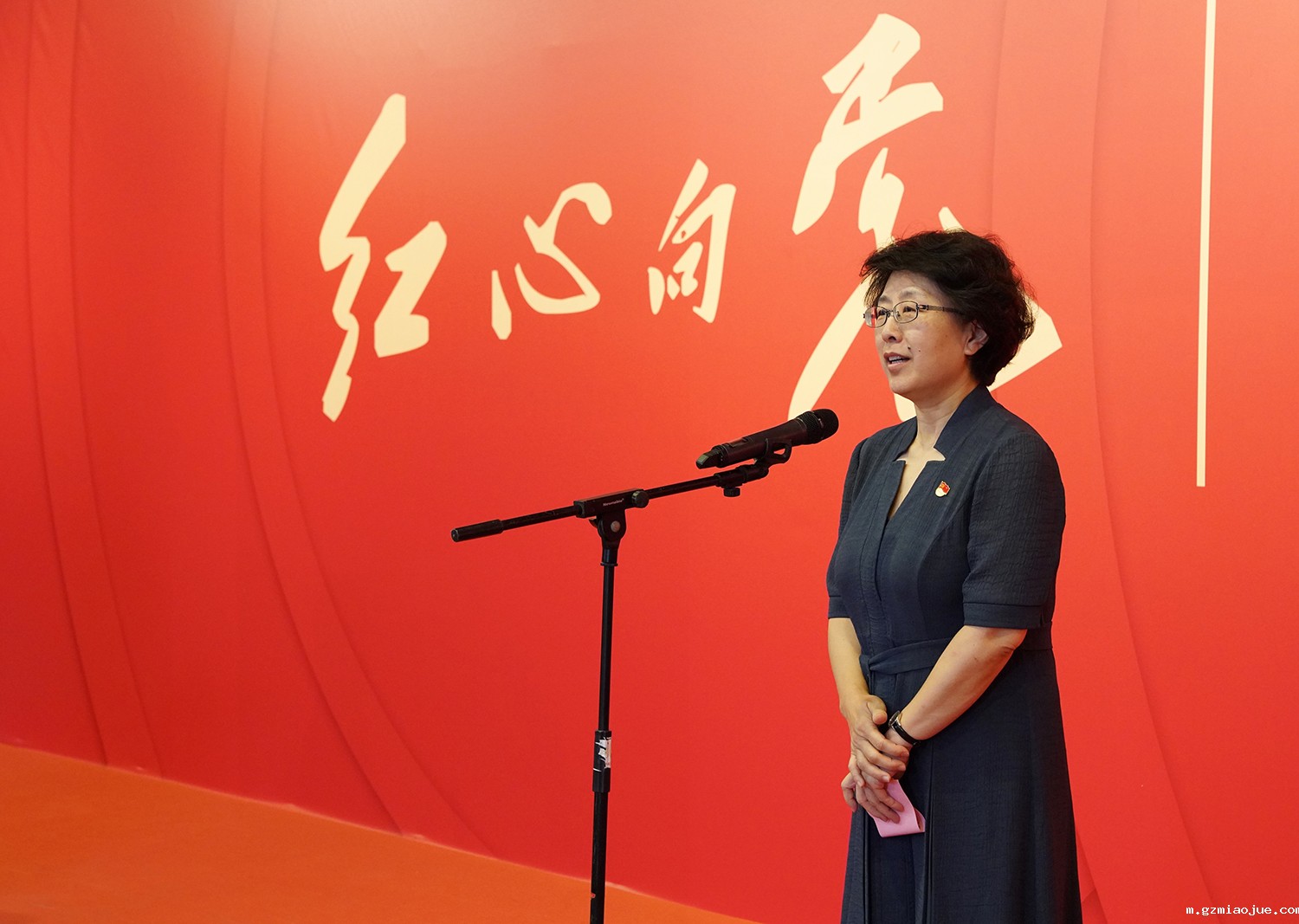 4北京市文联党组书记、常务副主席陈宁致辞并宣布展览开幕 4北京市文联党组书记、常务副主席陈宁致辞并宣布展览开幕