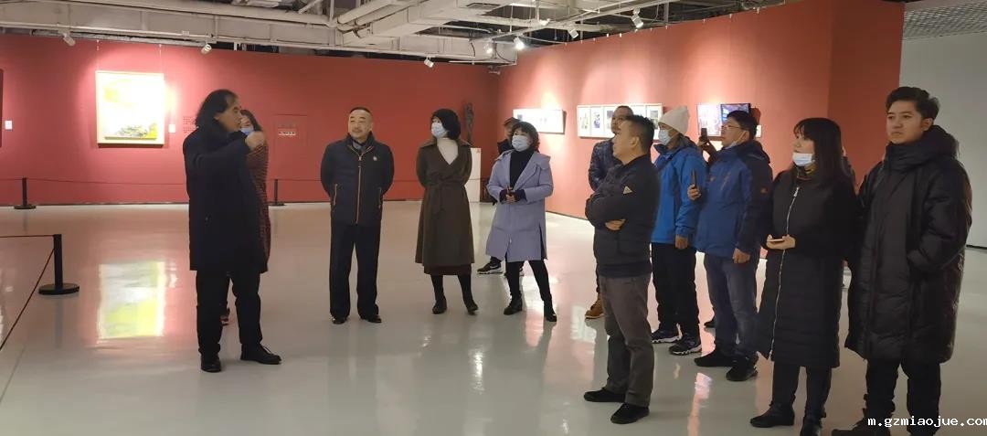 海淀美协徐志广副主席现场讲解