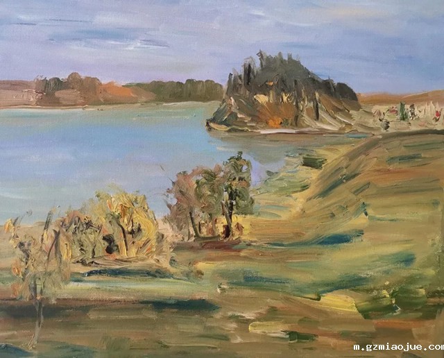 尤玉玲:上庄水库一隅 ,50cm x 60cm 油画 尤玉玲:上庄水库一隅 ,50cm x 60cm 油画